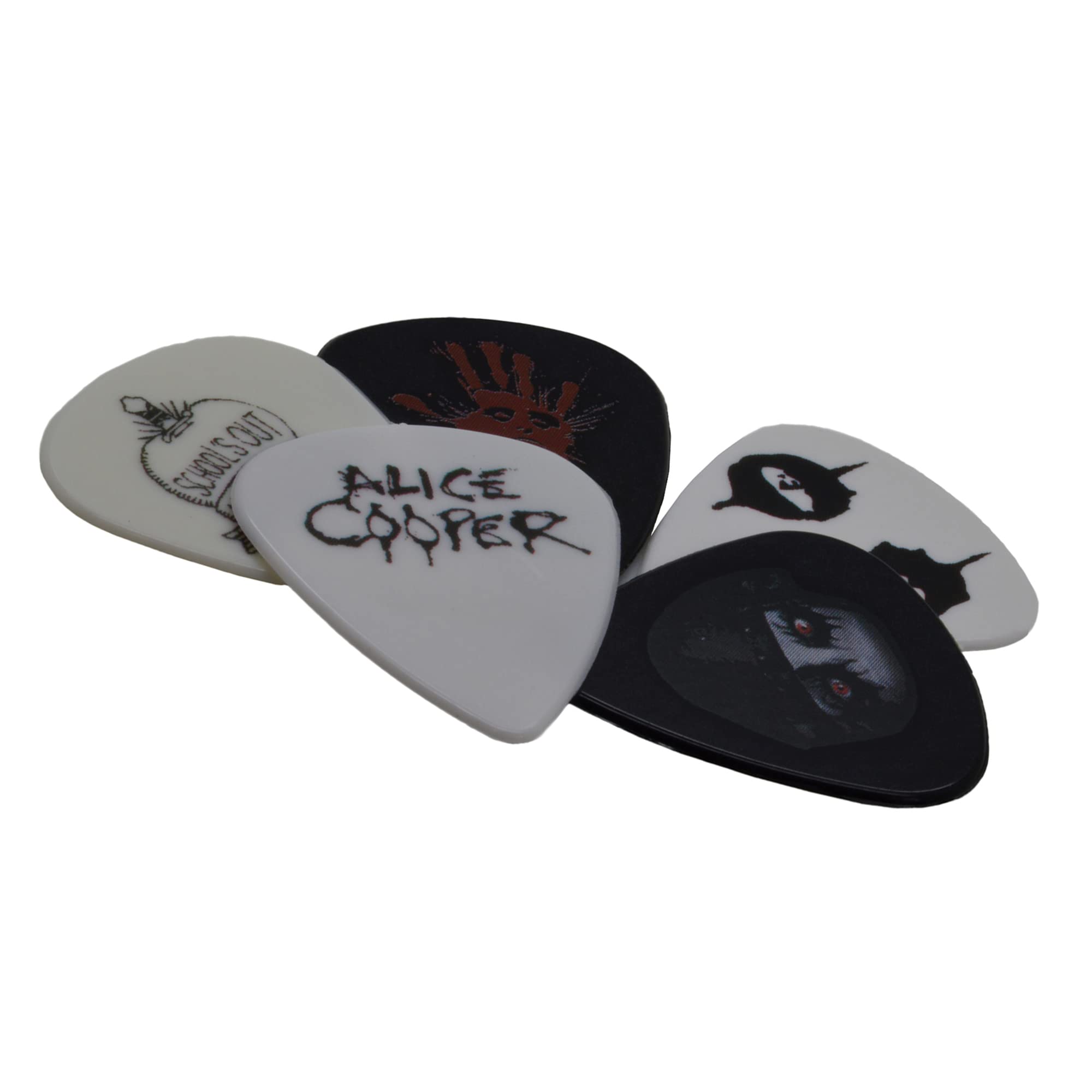 Amazon.com: Alice Cooper Guitar Picks Eyes Logo Official 5 Pack