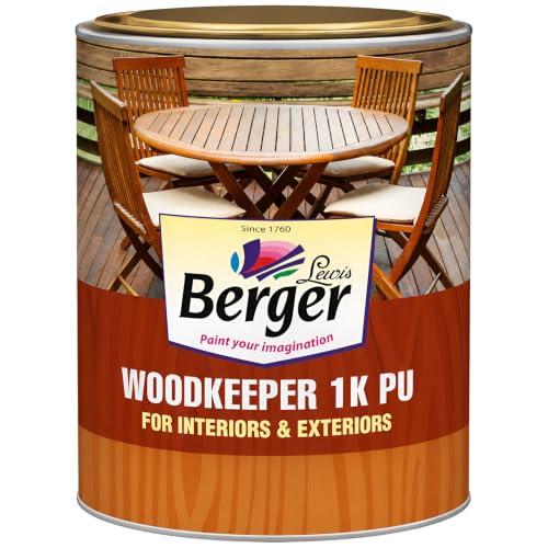 Berger Wood Keeper 1k PU Polish Wood-Care & Protection with Matt and Gloss Finish Cleans & Restores Shine Furniture Scratch Stain Cleaner Shiner for Home Interior Exterior (Pack of 1, 500ml) — image 1 of 6