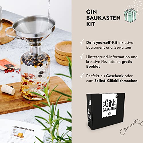 Just Spices Gin Set I Gin selber machen - 15 Hochwertige Botanicals und Gewürze + Rezepte I Geschenkset für Männer und… – Bild 6