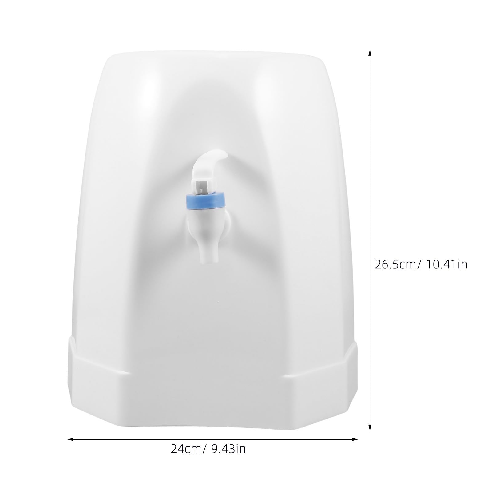 Housoutil Kleiner Wasserspender aus Kunststoff Tragbar und Vielseitig für Außeneinsatz und Wohnheim Geeignet Weiß Kompakter Tisch Kaltwasserspender mit Elegantem Design