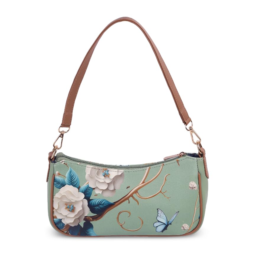 Image of Mochi Women Stylish Faux Leather Floral Shoulder Bag