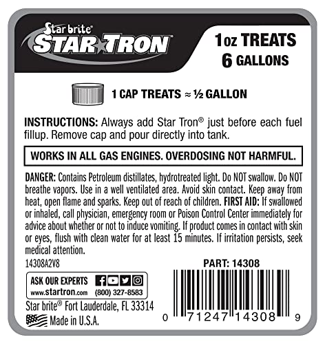 Image of Star Tron Enzyme Fuel Treatment - Gas, Stabilizes Old Gasoline