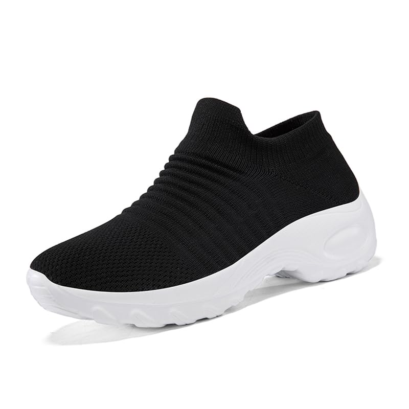 Image of Non Slip Work Shoes Women, Slip On Sneakers Women,Work Shoes Walking Gym Nurse Mesh Casual Fashion Sneakers Comfort Breathable Lightweight