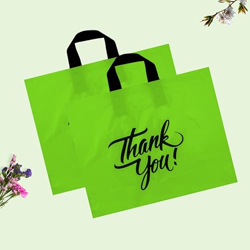 Miniatura 4 de Infinite Pack Bolsas grandes de mercancía de agradecimiento con asa, Verde lima, Bolsas de compras