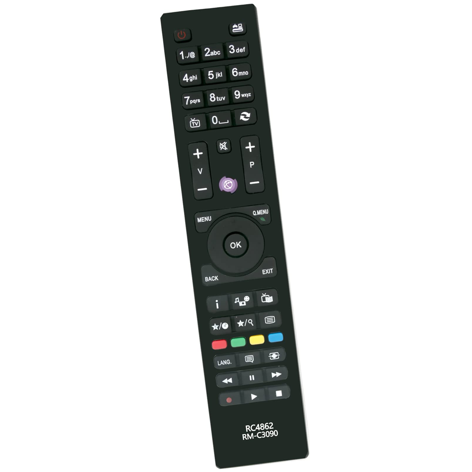 ALLIMITY RC1055 Sostituisci Telecomando adatto per GRANDIN SCHNEIDER LOWRY GS32FHD GS37FHD GS42FHD NUVIA3729 STFT3208 32LVA07T LCD42FHD 37FHD07 LHV3709W 42PV705 LV2629W LC1905T LC32TNT LV2209 LC26TNT