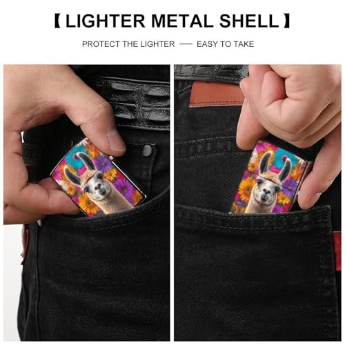 Funda para encendedor de cobre estilo casual miniatura 3