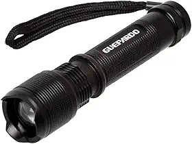 Guepardo, Lanterna Tática Attack Recarregável de 140 lúmens, Possui 1 LED Cree de 3w, 3 Modos de Iluminação, Alcance de Iluminação de Até 150, Gera Até 8 Horas de Iluminação, Ajuste de Foco, Preto