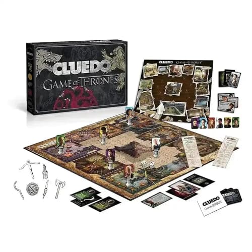 Image of Game of Thrones Edition Mystery Board Game | Solve Who, Where & How in Westeros | Strategy Detective Family Party Game | Collectible Gift for Teens & Adults.
