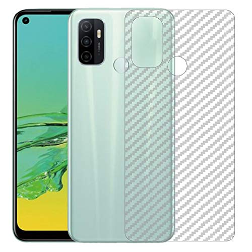 Image of Compatible with Oppo A32 Back Screen Protective Film Carbon Fiber Skin Transparent Screen Guard Sticker