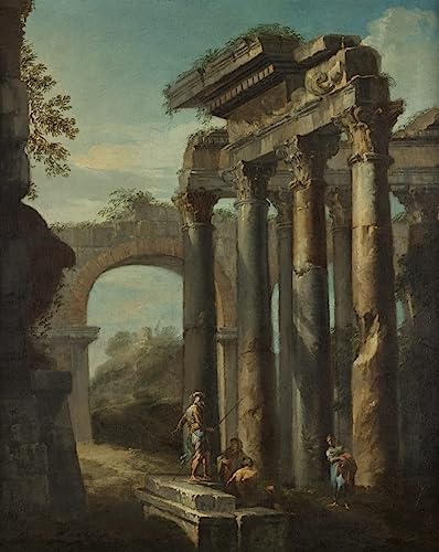 Toile paysages de ruines romaines Paolo Pannini pour raviver un mur blanc triste 60x90
