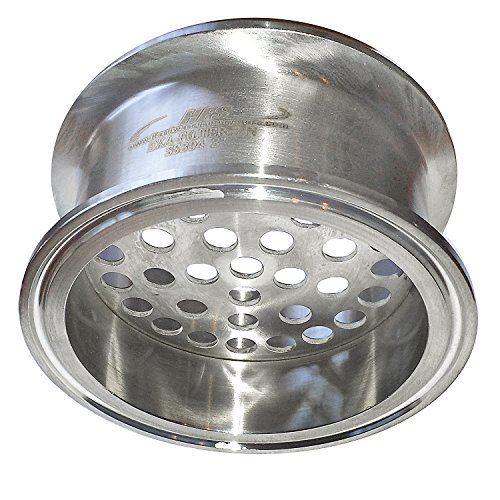 Image of HFS(R) 3 inch Tri Clamp Filter Plate, Middle Weld, High Pressure Sanitary Fitting with 6mm Holes Stainless Steel 304
