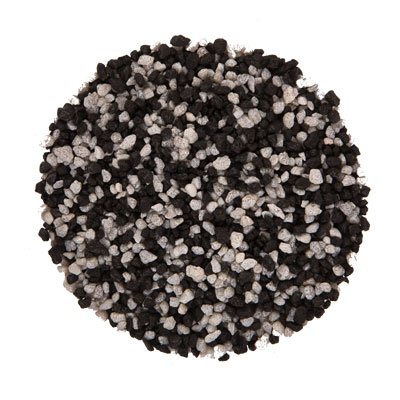 25kg Farbkies schwarz/weiß, Körnung 2-3mm, Aquarienkies, Bodengrund