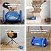 CLOCKY Alarm Clock on Wheels – Loud Rolling Alarm Clock for Heavy Sleepers | Runaway Clock That Jumps & Runs to Wake You Up | Funny Unique Gift for Adults, Teens & Kids Bedrooms (Blue)