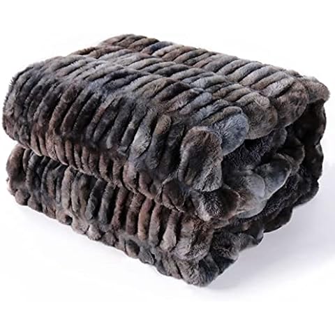 lifein Fall Throw Blanket for Couch-Soft Faux Fur Fuzzy Plush Black Throw Blanket,Cozy Winter Chunky Fluffy Furry Blanket,Comfy Sherpa Throws&Blanket for Bed,Sofa,Chair,Home Decor,Gift(Black,60*80'') Cover