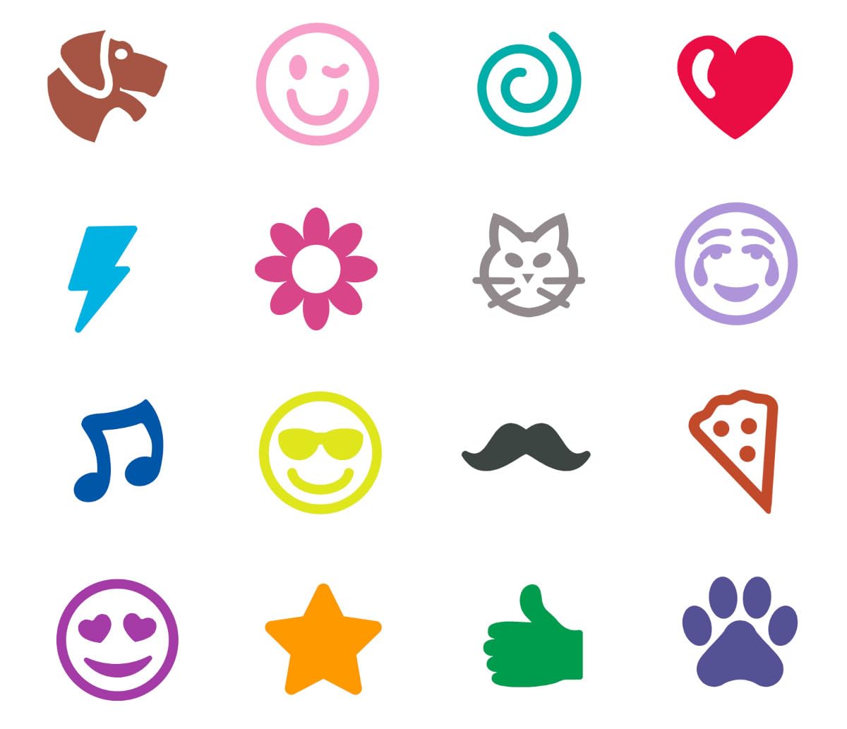 Crayola Stampery emoji, piszczące piski piszczące pisaki zmywalne, prezent dla chłopców i dziewcząt, 16 sztuk