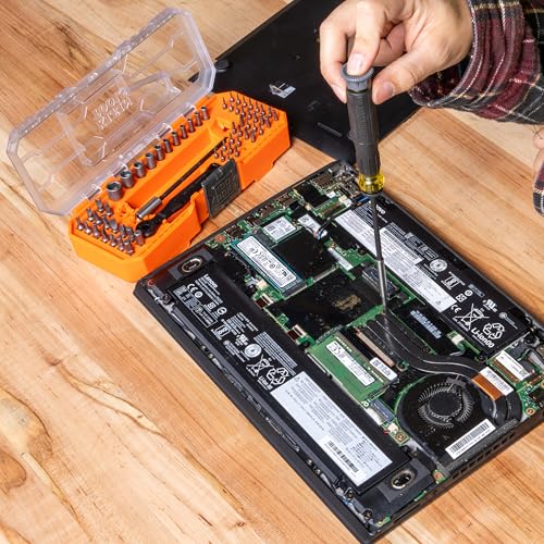 Image of Klein Tools 80177 MODbox Ratcheting Driver Set with MODbox Case Adapter, Modular Tool System Side Rail Attachment, 65 Piece