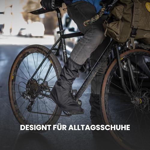GripGrab Dryfoot 2 Überzieher Schuhe Regen Fahrrad Überschuhe Wasserdicht Regenschutz Gamaschen Überzug Alltagsschuhe – Bild 5