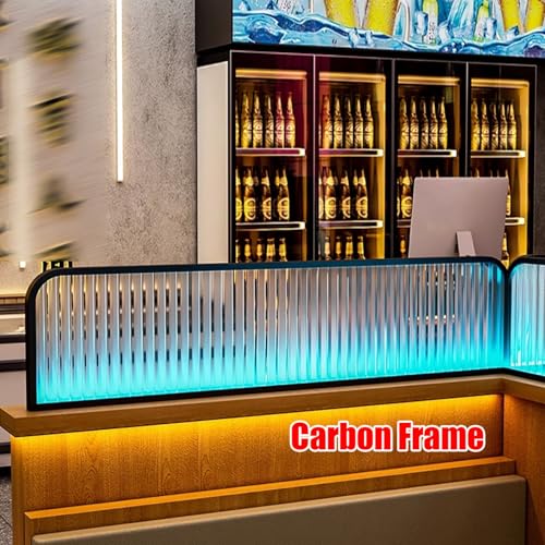 Barra de luz LED para encimera, divisor ajustable para áreas de comedor de restaurante, pantalla de separación de mesa para mayor privacidad y seguridad