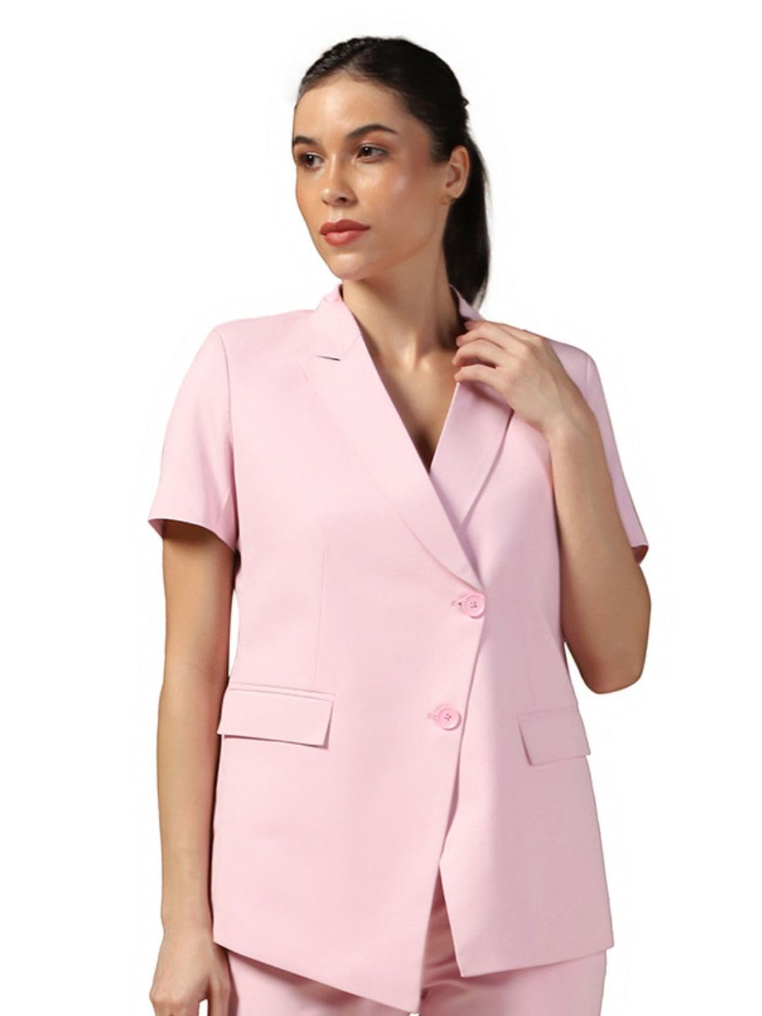 tahvo Polyviscose Febric Regular Fit Stylish Blazer for Women's Formal Coat for Bussiness Meetings, Office Used-picture-56