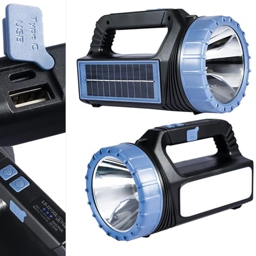 Lampe de travail pour ext imperméable avec double charge solaire et USB