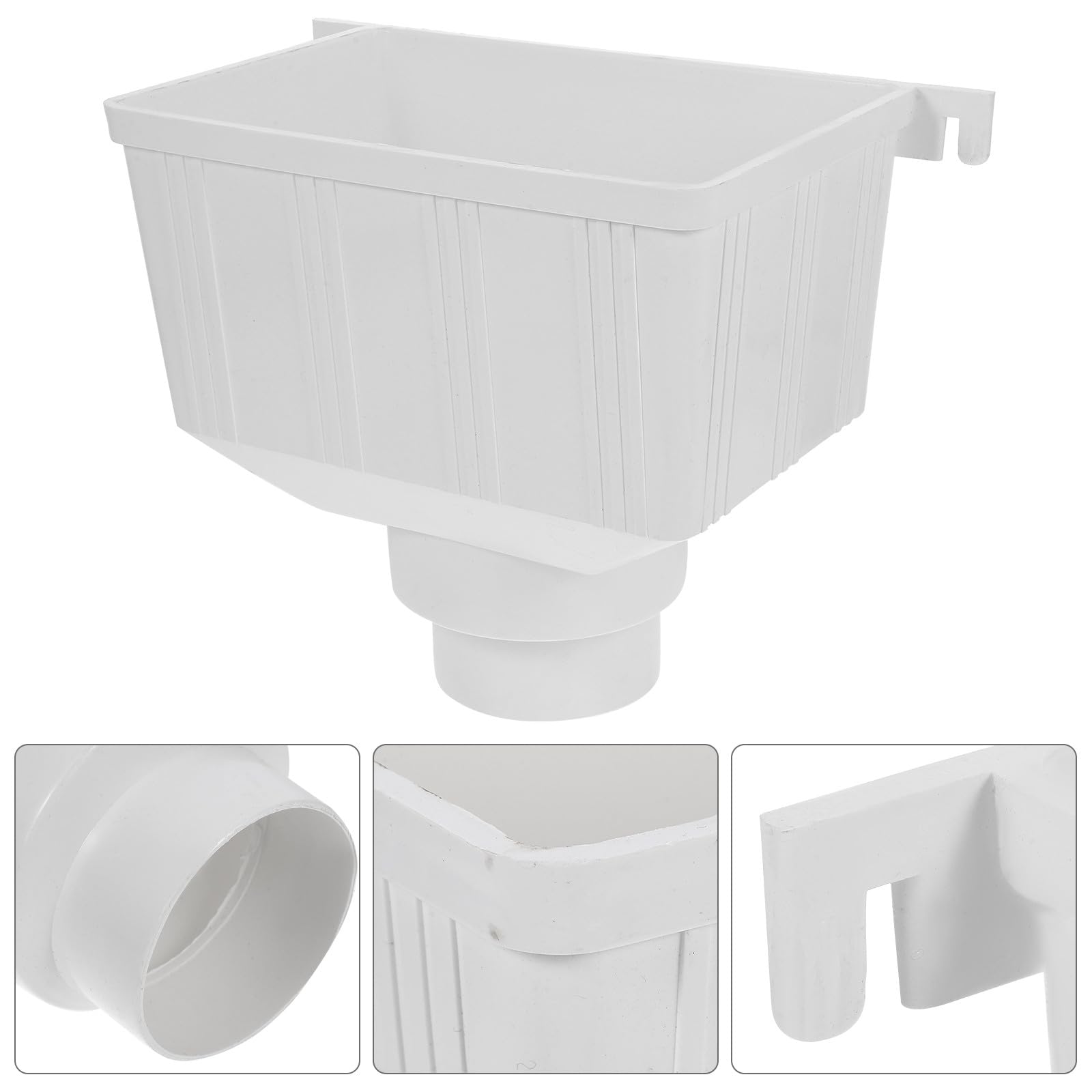 PVC Regenwassersammler Fallrohrumlenker 110mm Langlebiger Kunststoff für Dachentwässerung und Regentonnen Zubehör