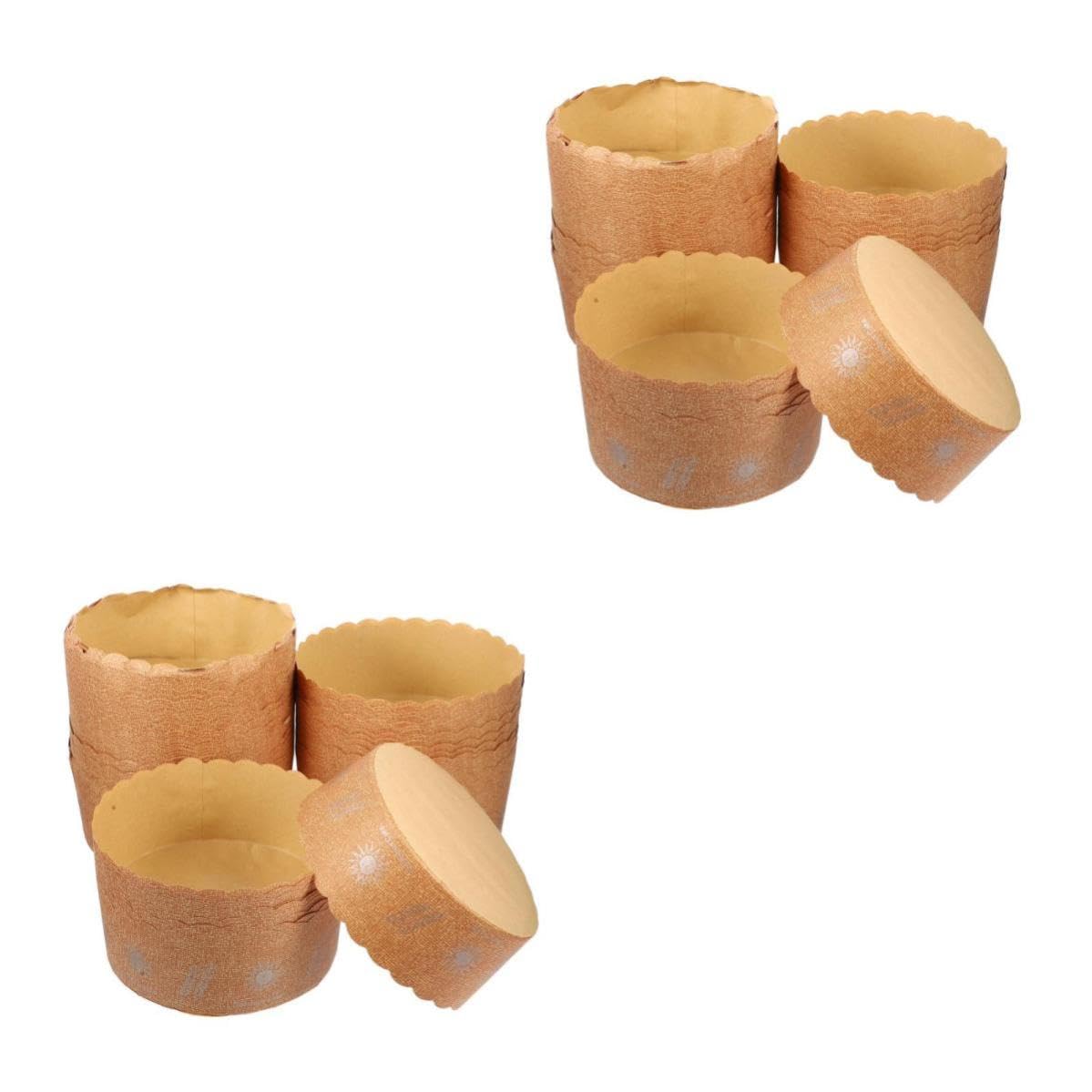 Mobestech 200 Runde Kuchenpapierbecher aus Lebensmittelechtem Papier