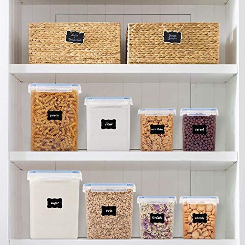 Image of Transparent Airtight Plastic Container Set for Kitchen Storage | Boxes & Dabba with 4-Side Clip & Lock Lid | for Spices, Snacks, Pasta, Fryms, Tea, Coffee & Pantry Organization (1000ML)