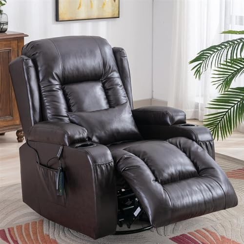 Sillón reclinable masaje con función giratoria