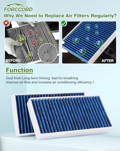 Image of 4-Pack Cabin Air Filters for Mini Cooper 2024-2014, BMW X1 /X2 2022-2016 | i3s 2021-2018, 120i 2021, 2023-2017 Countryman Replace#64316835404, Cabin Filter Automotive Replacement Passenger Compartment