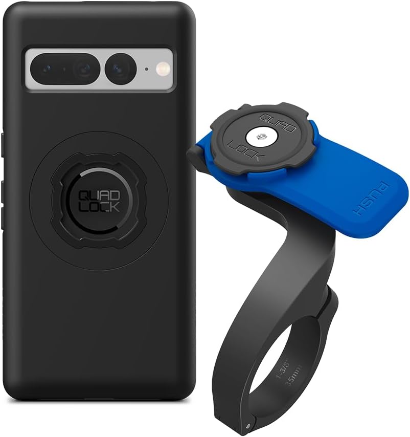 Quad Lock Out Front Handlebar Bike Phone Mount (V3) with MAG Phone Case for Google Pixel 10/10 Pro