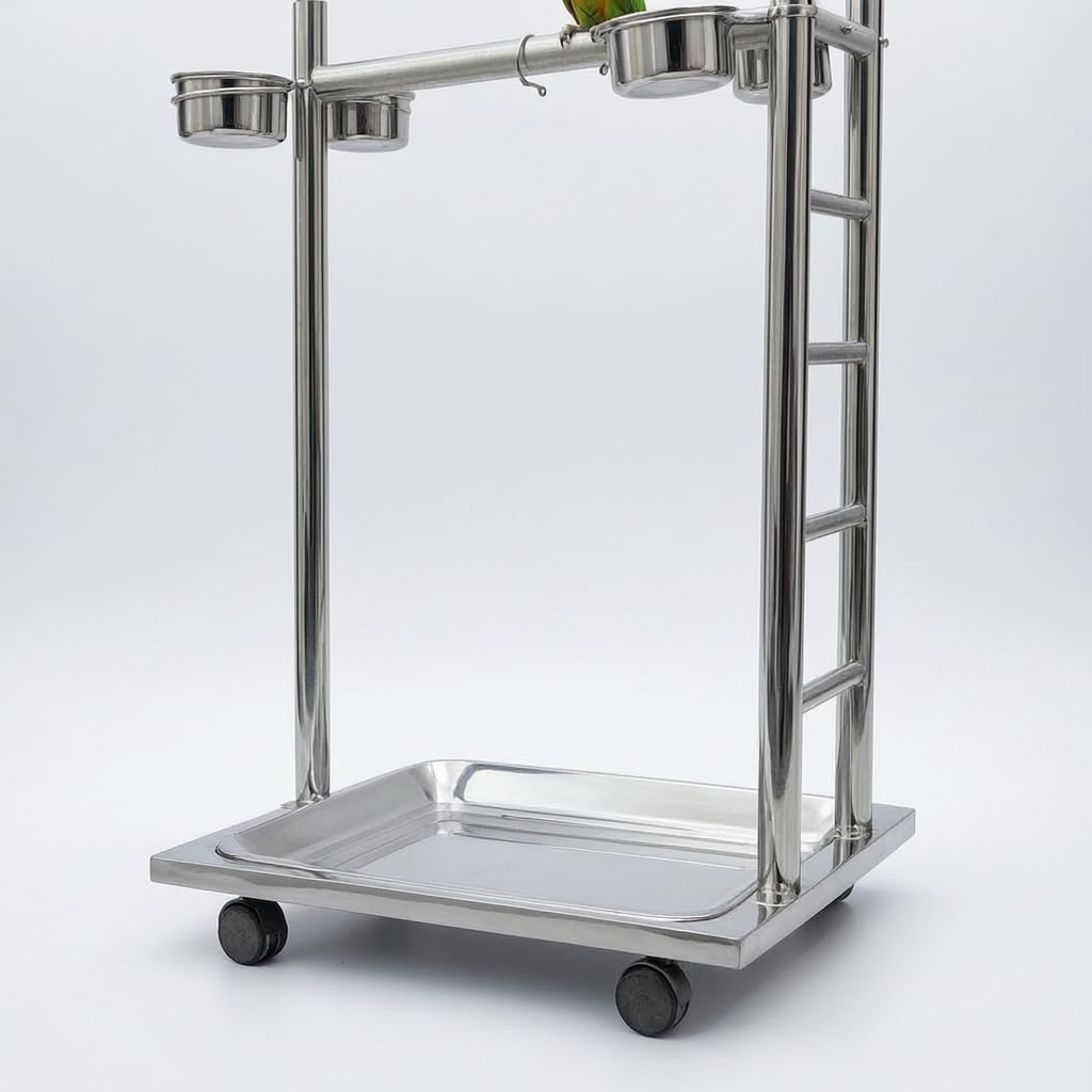 Soporte Ajustable para Aves con Ruedas, Size to 2