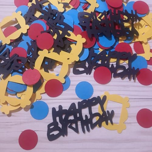 100PCS Happy Birthday Table Scatter,Friends TV Show Confetti for Happy Birthday Party Decorations Friends Themed Bachelorette Party Favors Bridal Shower Party Decor