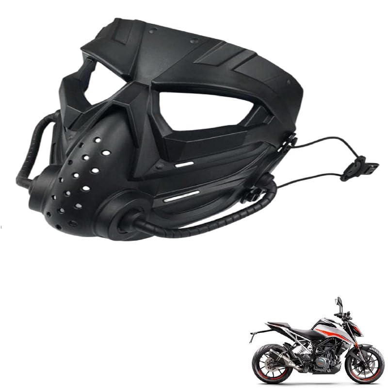 RudraRidez Bike Universal Bike Motorcycle Helmet Riding Goggles Glasses with Removable Face Mask,Detachable Fog-Proof Warm Mouth Filter Ail Filter Black For Yamha YZF R 15 S