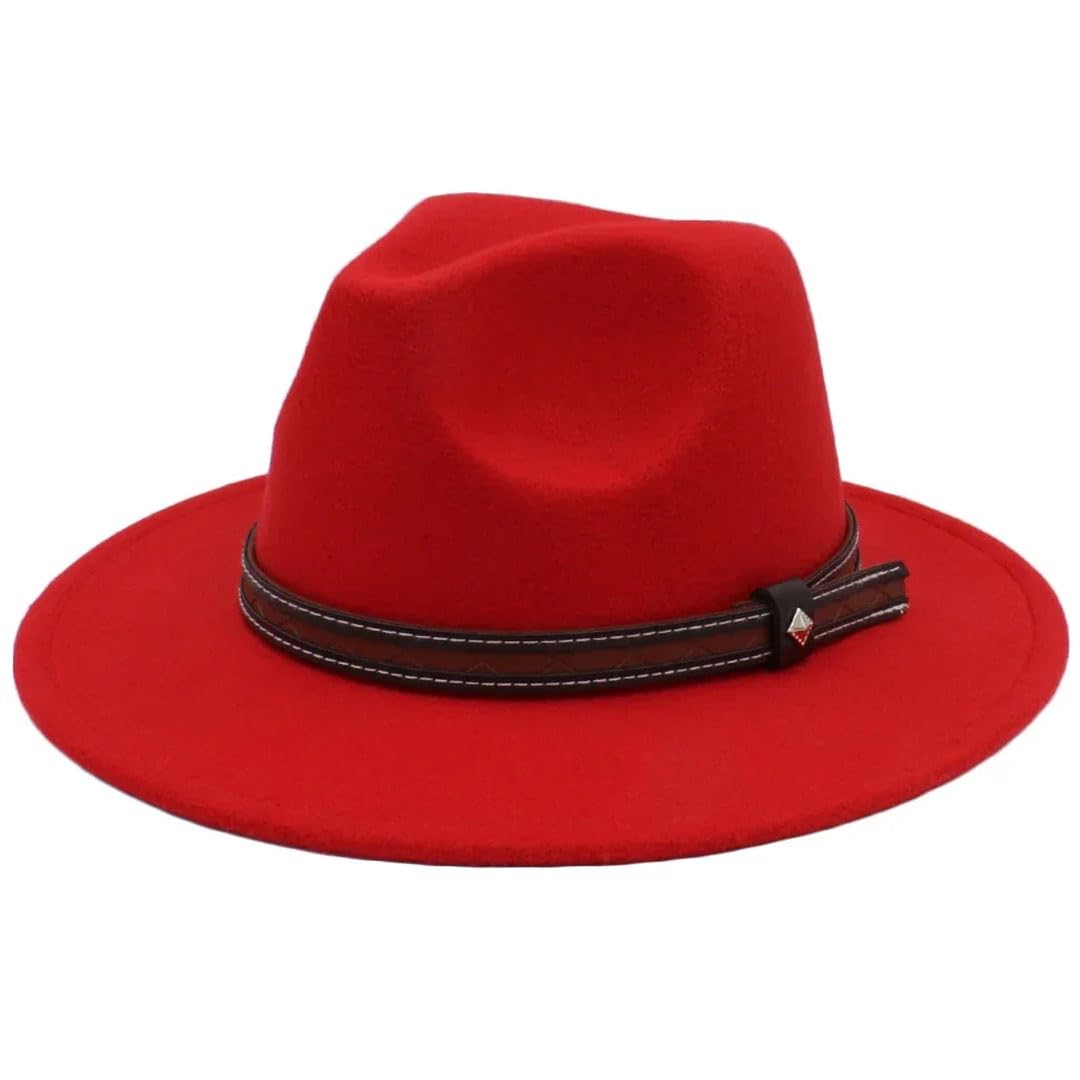Mężczyźni kobiety wełniane kapelusze panamskie szerokie rondo czapki fedora kapelusz przeciwsłoneczny klasyczny retro impreza podróż styl uliczny