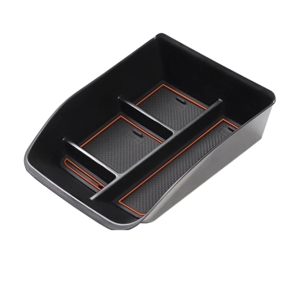 BERTDCX For Dacia Spring Electric 2022-2024 Car Armrest Box Storage Central Car Parts(Orange)