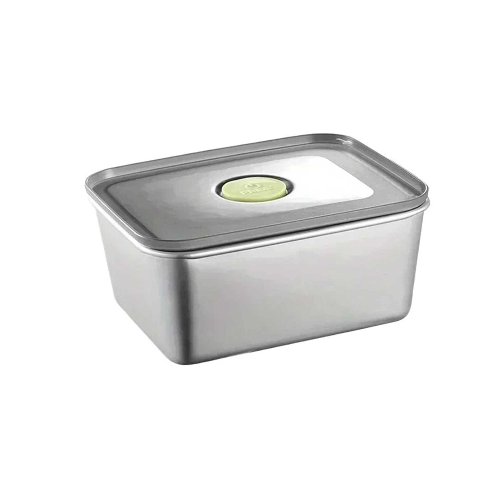 Bento Box con Coperchio sigillato in Acciaio Inossidabile, Vassoio for Frutta, for la Preparazione degli Alimenti, Scatola di conservazione refrigerata for Frigorifero(1pc)