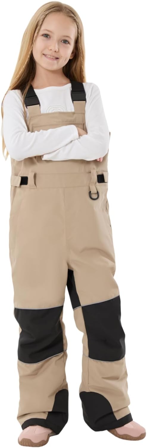 GSOU SNOW Girls Boys Snow Ski Bibs Kids Snowboard Pants Insulated Waterproof Overall Winter (3-16Years) - Image 4