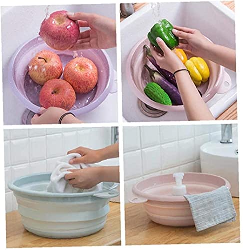 Lavabo plegable de baño en silicona flexible para el hogar 5
