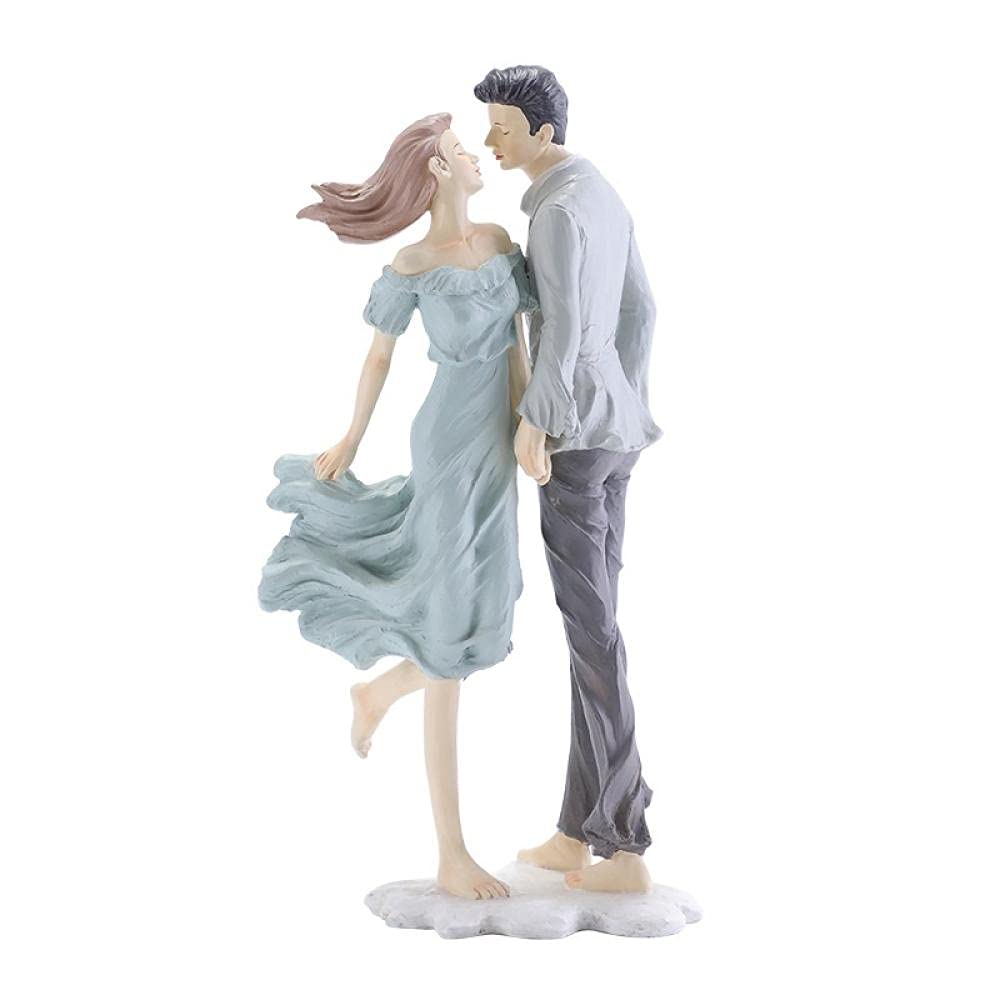 Statuetka Ornament Figurki Z Żywicy Para Kochanków Wnętrze Domu Dekoracje Na Biurko-B