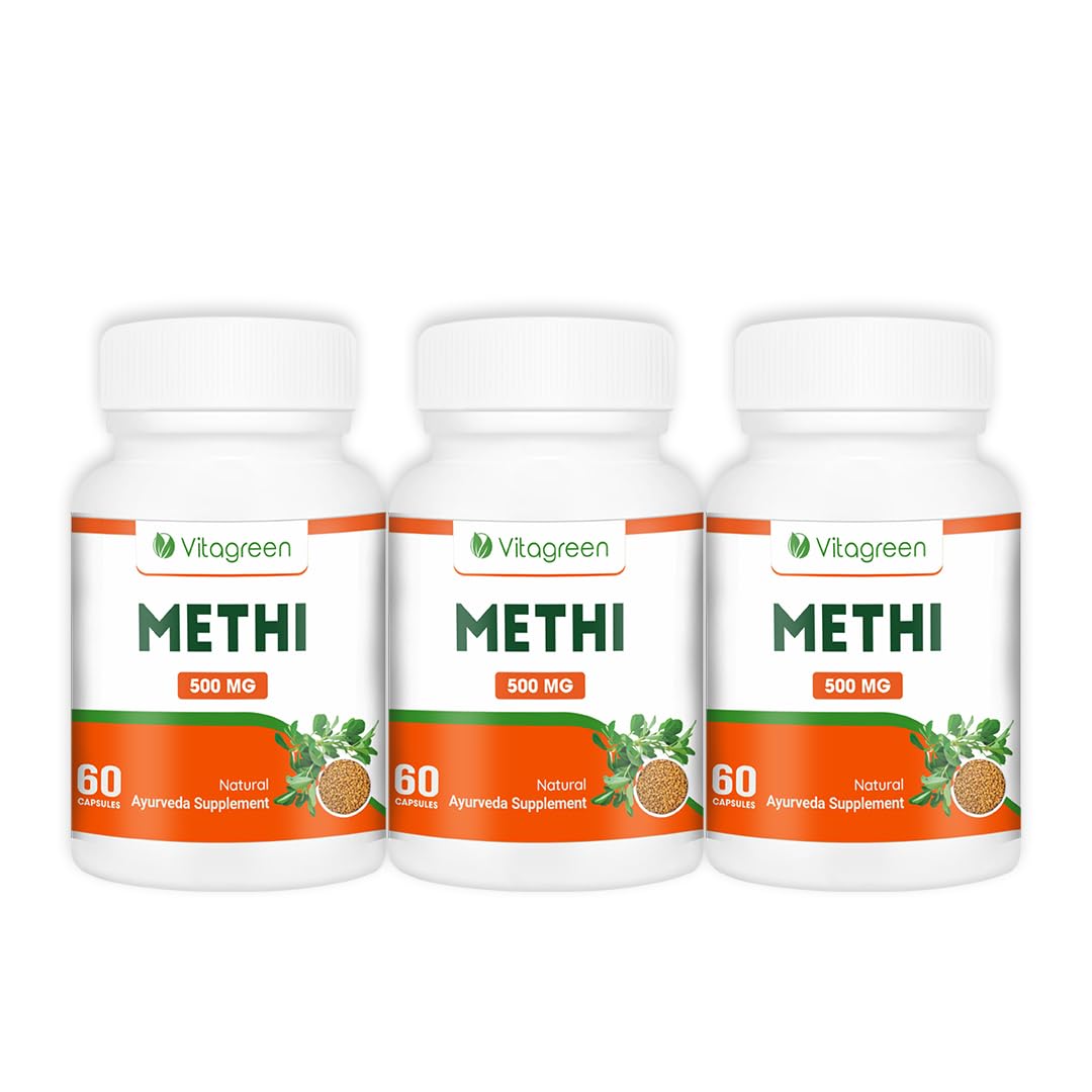 METHI 500 mg, Pack Of 3 (180 Capsules) For Joint Support, Pure Natural Ayurveda Formula For Health & Wellness. Dietary & Nutritional Supplements (B01MRAQUQT) Amazon Price History, Amazon Price Tracker
