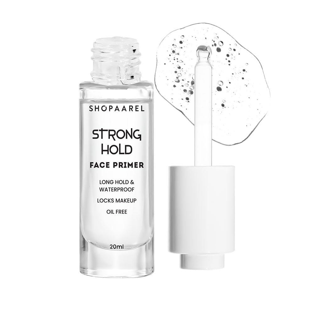 Shopaarel Strong Hold Face Primer Long Hold & Waterproof, Matte Finish, Locks Makeup Oil Free - Clear, 20ml-image-8
