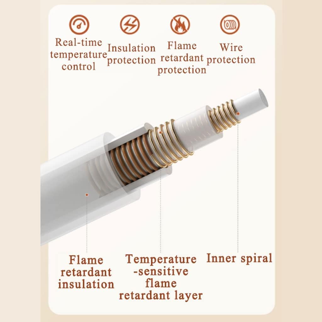 review PAASHE Electric Blanket Dual Temperature Control Heated Blanket King Size Soft Electric Throw for Home Dormitory Electric Overblanket