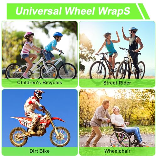 Image of 150 PCS Spoke Skins Spoke Covers 10 Colors Bicycle Spoke Covers Plastic Bike Wheels Cover Decoration Protector Rim Wraps Protector for Dirt Bike Motocross Motorcycle Bicycle Wheelchair Accessories