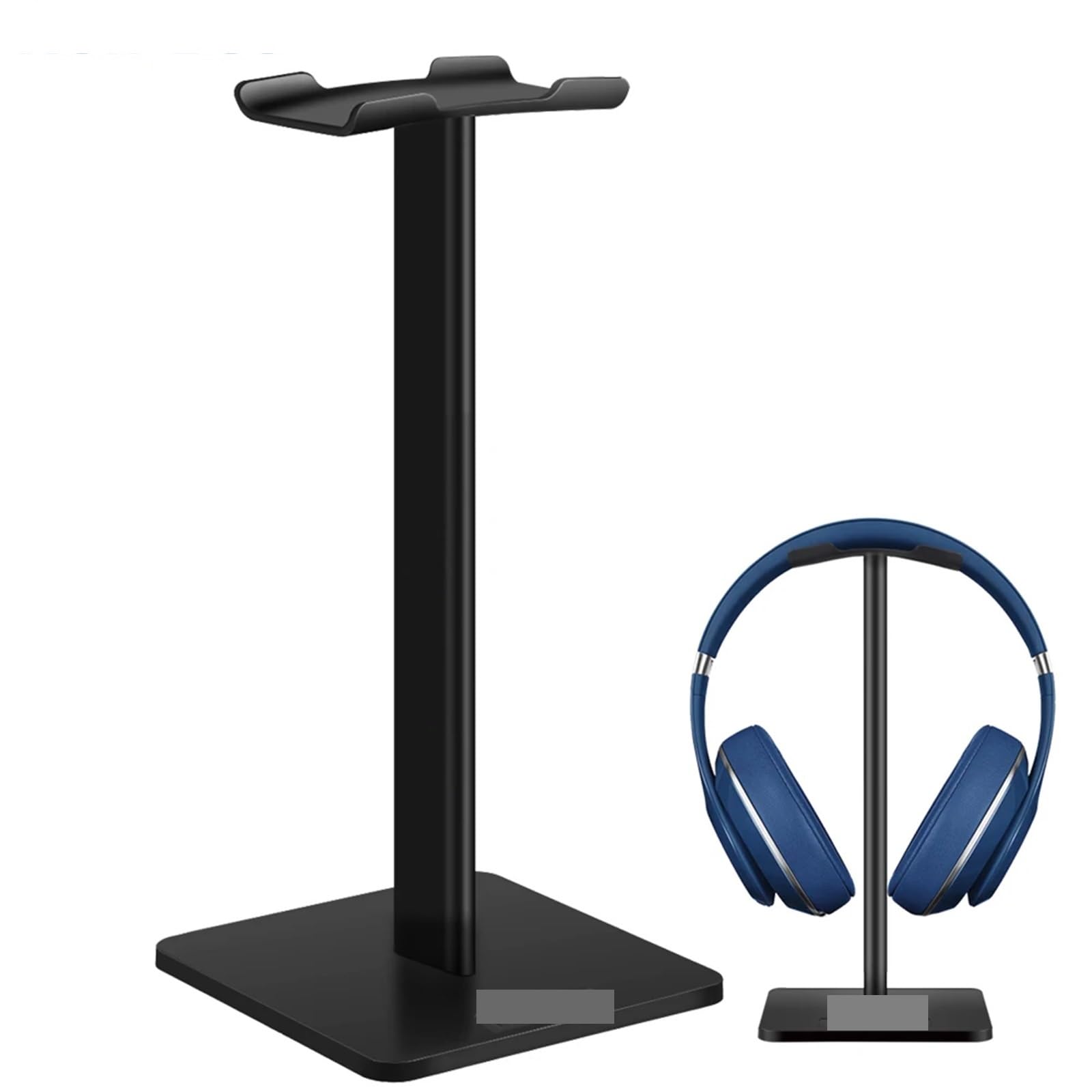 Supporto Per Cuffie Supporto for supporto for cuffie da gioco salvaspazio in lega di alluminio da 2 pezzi Per La Scrivania(Black)