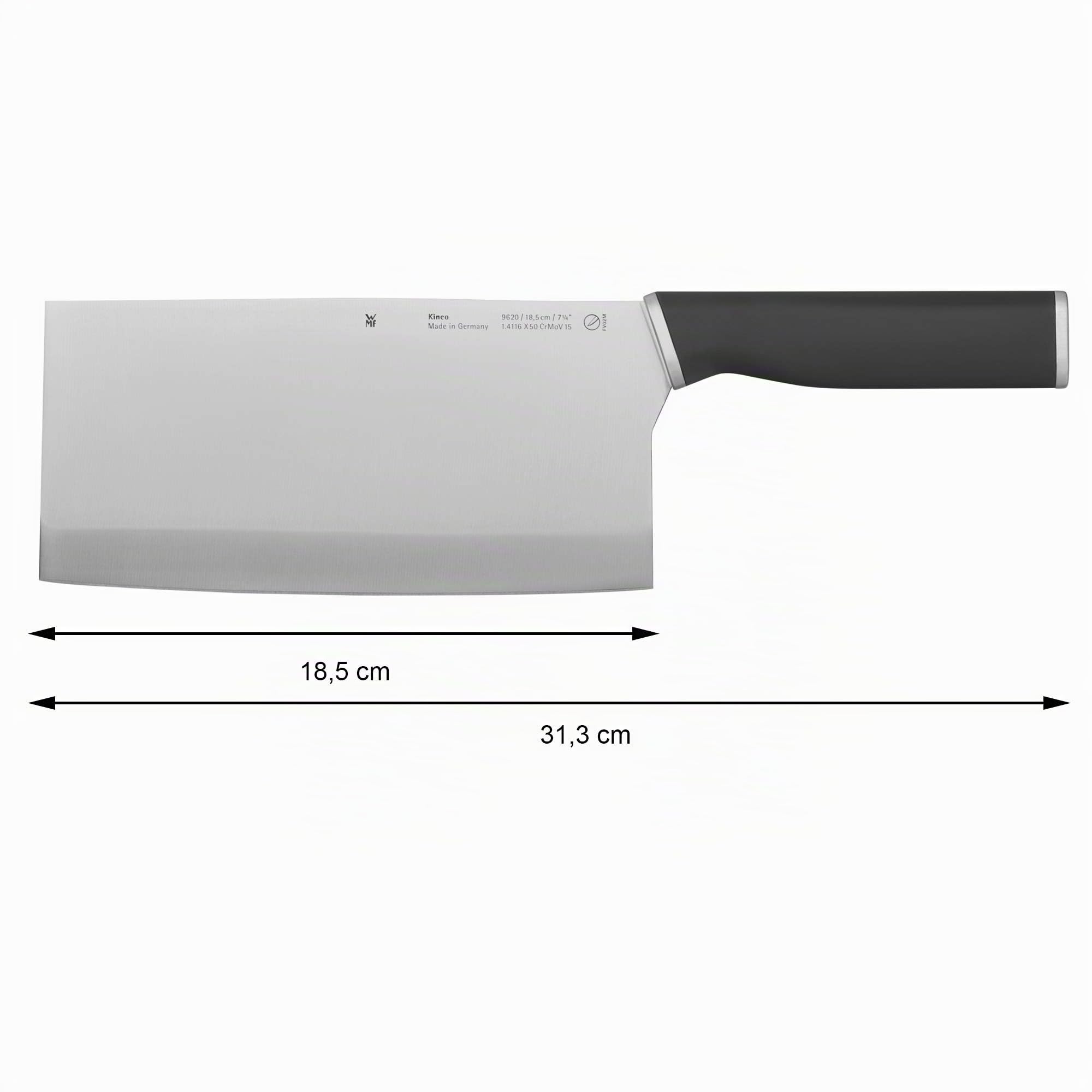 WMF Kineo Mannaia cinese, L 31 cm, lama 18.5 cm, Tecnologia Performance Cut, Acciaio inox e plastica, Made in Germany
