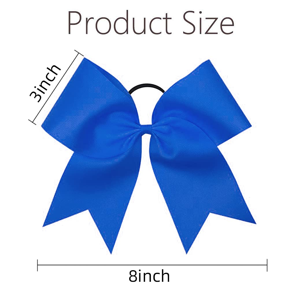 16 x 20,3 cm große Haarschleifen, Pferdeschwanz-Halter, elastisches Band für Cheerleading-Mädchen