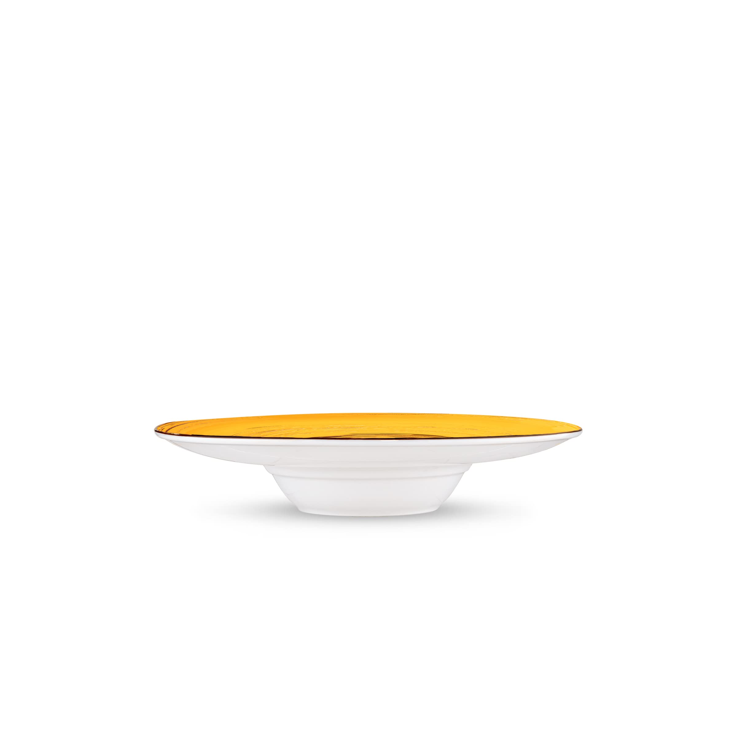 Wilmax Spiral - Juego de 2 platos hondos (2 unidades, elegantes, modernos, duraderos, seguros, porcelana esmaltada, resistente a los arañazos, apto para lavavajillas, para sopas, ensaladas, diámetro: