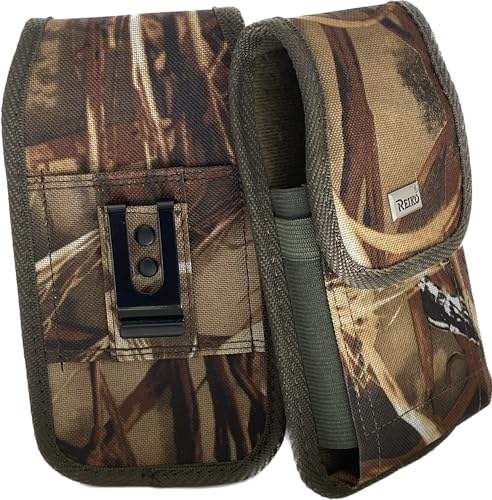 Newyorkcellphone Compatible with Samsung Galaxy s24 Ultra, s24 Plus with a Thin Cover on it. Camo Rugged Case with Belt Loop, black