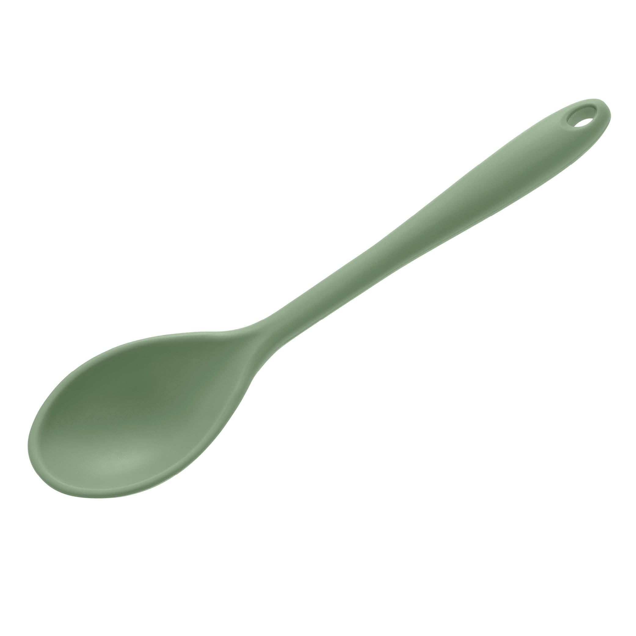 Wiltshire Silicone Serving Spoon, Cooking Spoon, Heat-Resistant, Moss