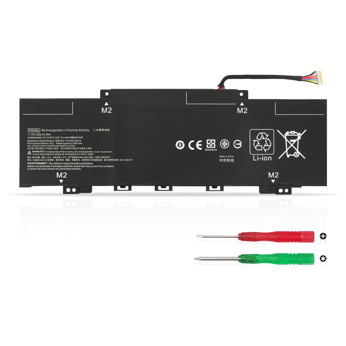 PC03XL Laptop Akku für HP Pavilion X360 14 15 14-DY 14M-DY 15-ER 14-EK Pavilion Aero 13-BE Pavilion X360 Convertible 14-DY Series M24648-005 PC03043XL HSTNN-OB1W M24421-271